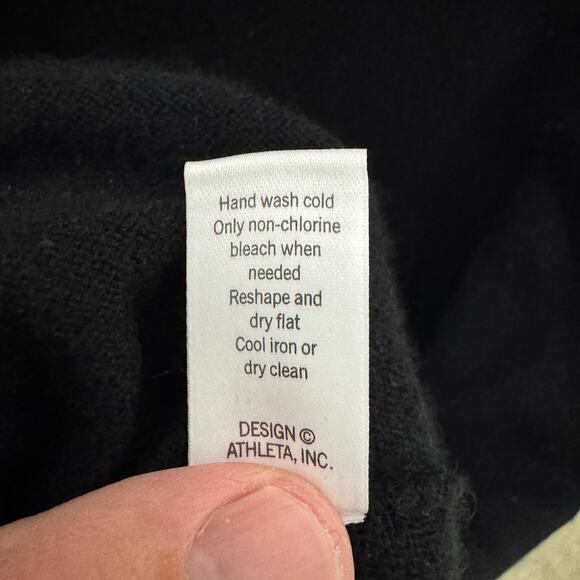 Athleta 100% Cashmere Open Back Long Sleeve Sweater US Women’s XL - Picture 5 of 6